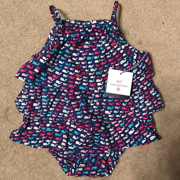 Vineyard Vines for Target girls ruffle bodysuit - Picture 1 of 3